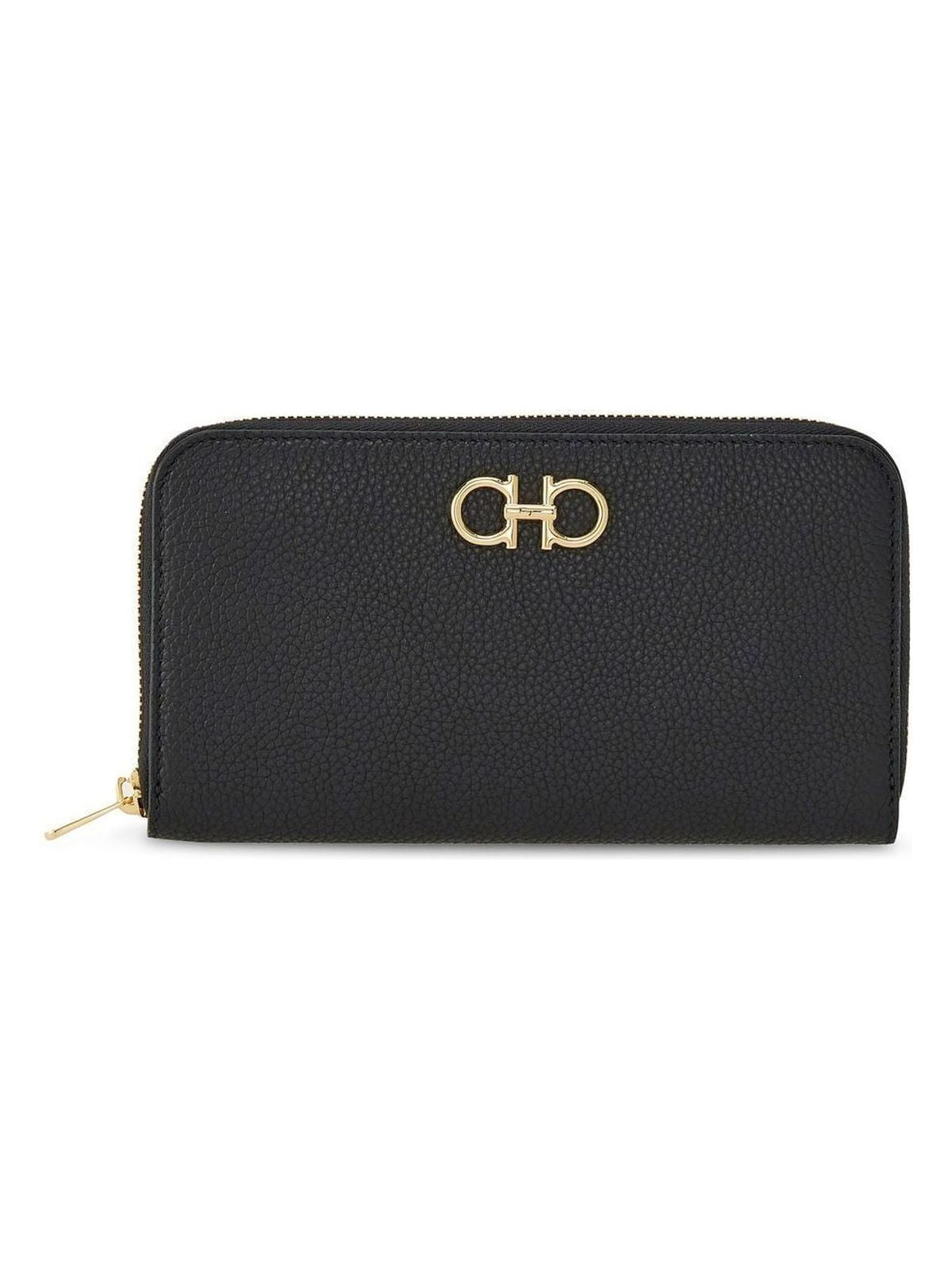 Ferragamo Women's Gancini Continental Wallet in Black | Size UNICA | 2204050758661