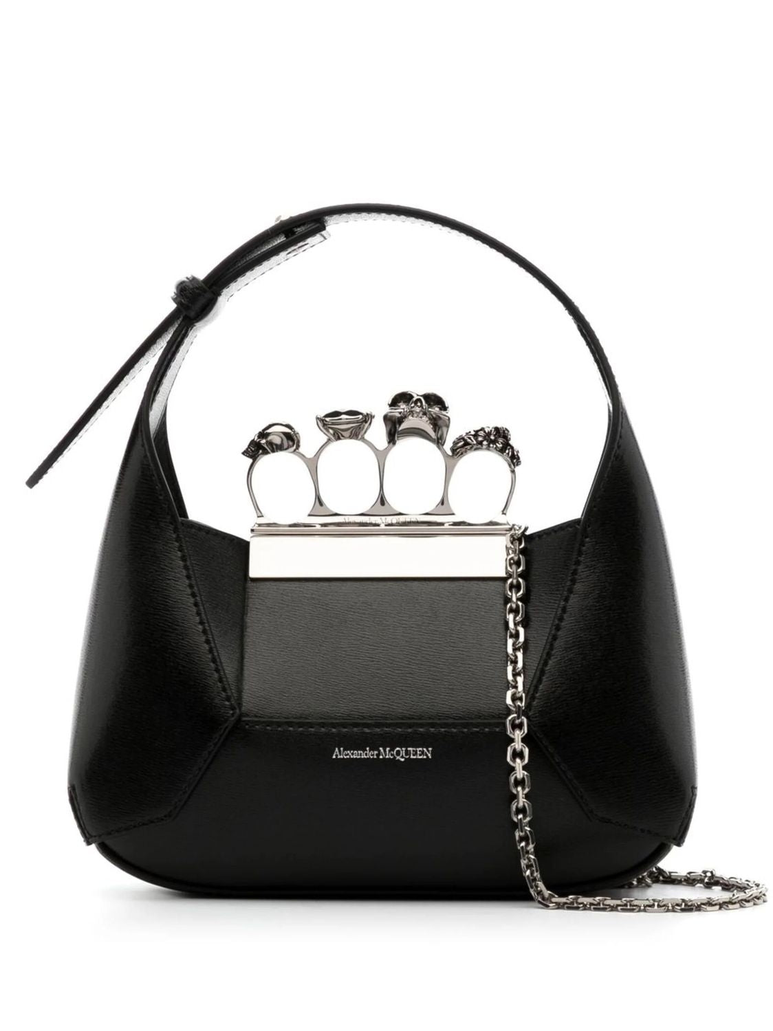 Alexander Mcqueen Women's Jewelled Hobo Mini Bag in Black | 731136DYTAB Color 1000