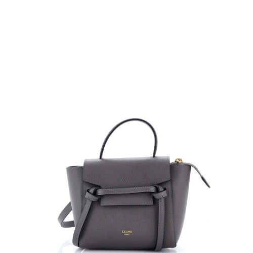 CELINE Belt Bag Textured Leather Pico