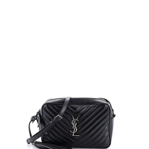 Lou Camera Bag Matelasse Chevron Leather Small