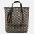 Black/Grey Jacquard Canvas and Leather K/Monogram Tote