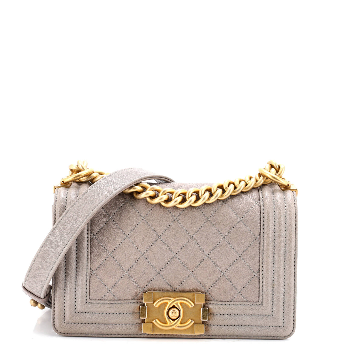 Chanel CHANEL Boy Flap Bag Quilted Caviar Small