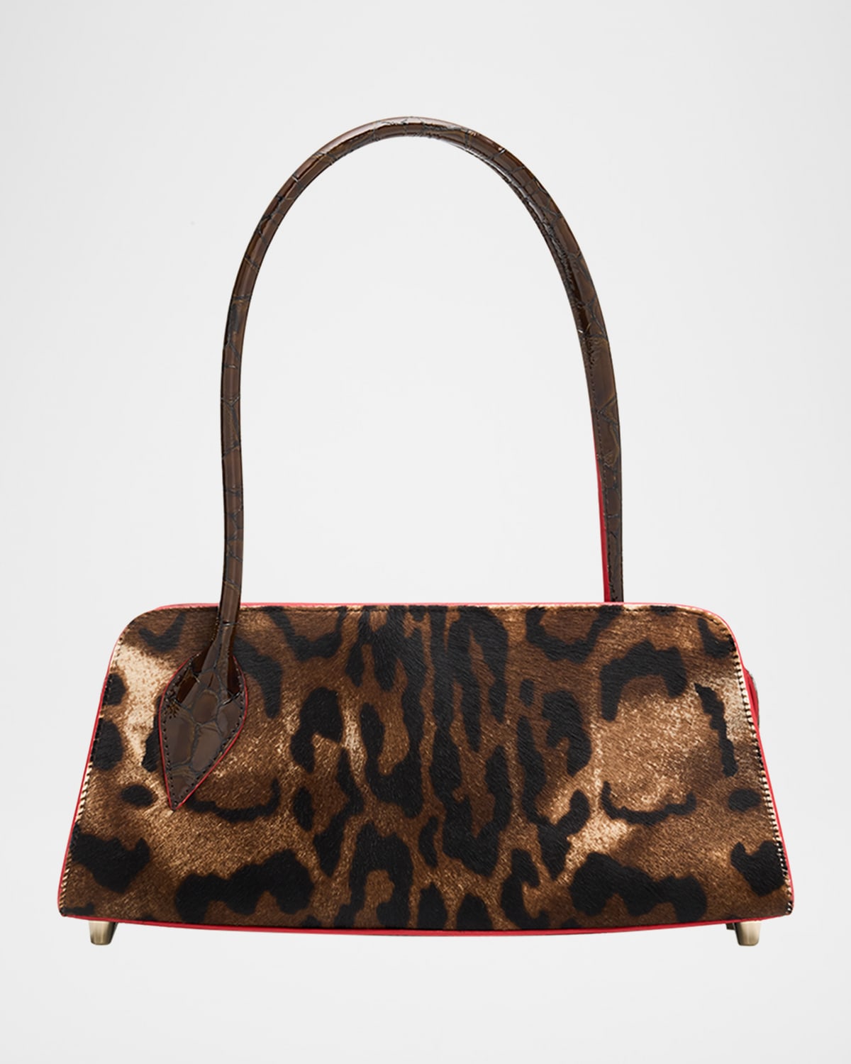 Boss Eloise Top-Handle Bag in Croc-Embossed Leather