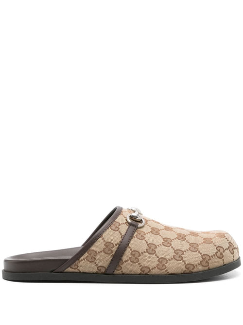 Men's Gg Motif Slippers in Beige | Size 9 | 786486FADFO9744