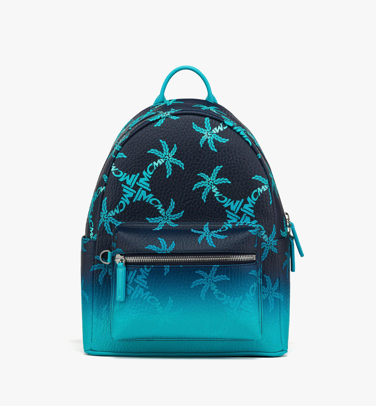 MCM Stark Backpack In Gradation Palm Canvas