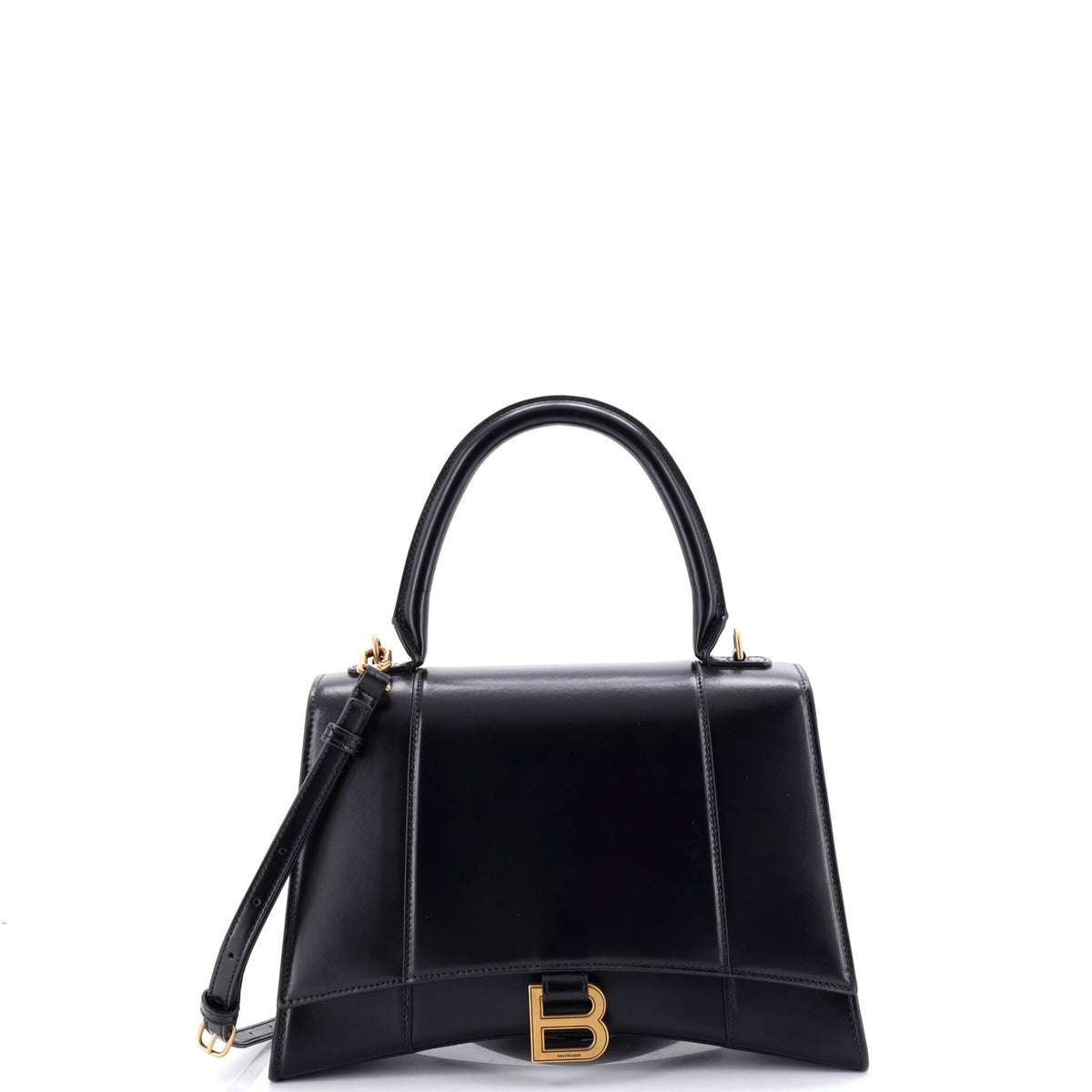 Balenciaga Hourglass Top Handle Bag Leather Medium