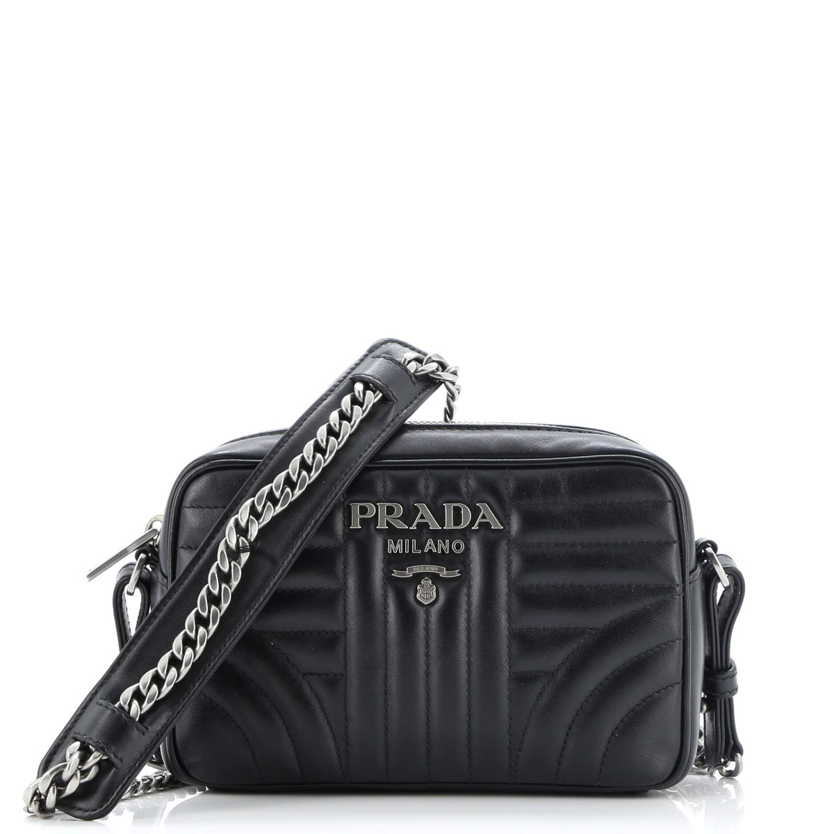 Prada PRADA Camera Bag Diagramme Quilted Leather Small