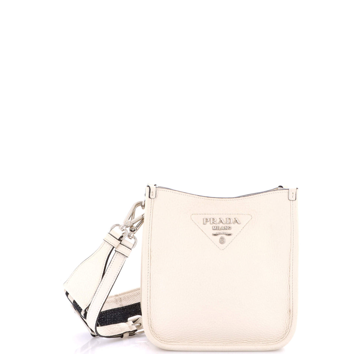 Prada PRADA Logo Strap Crossbody Bag Vitello Daino Mini