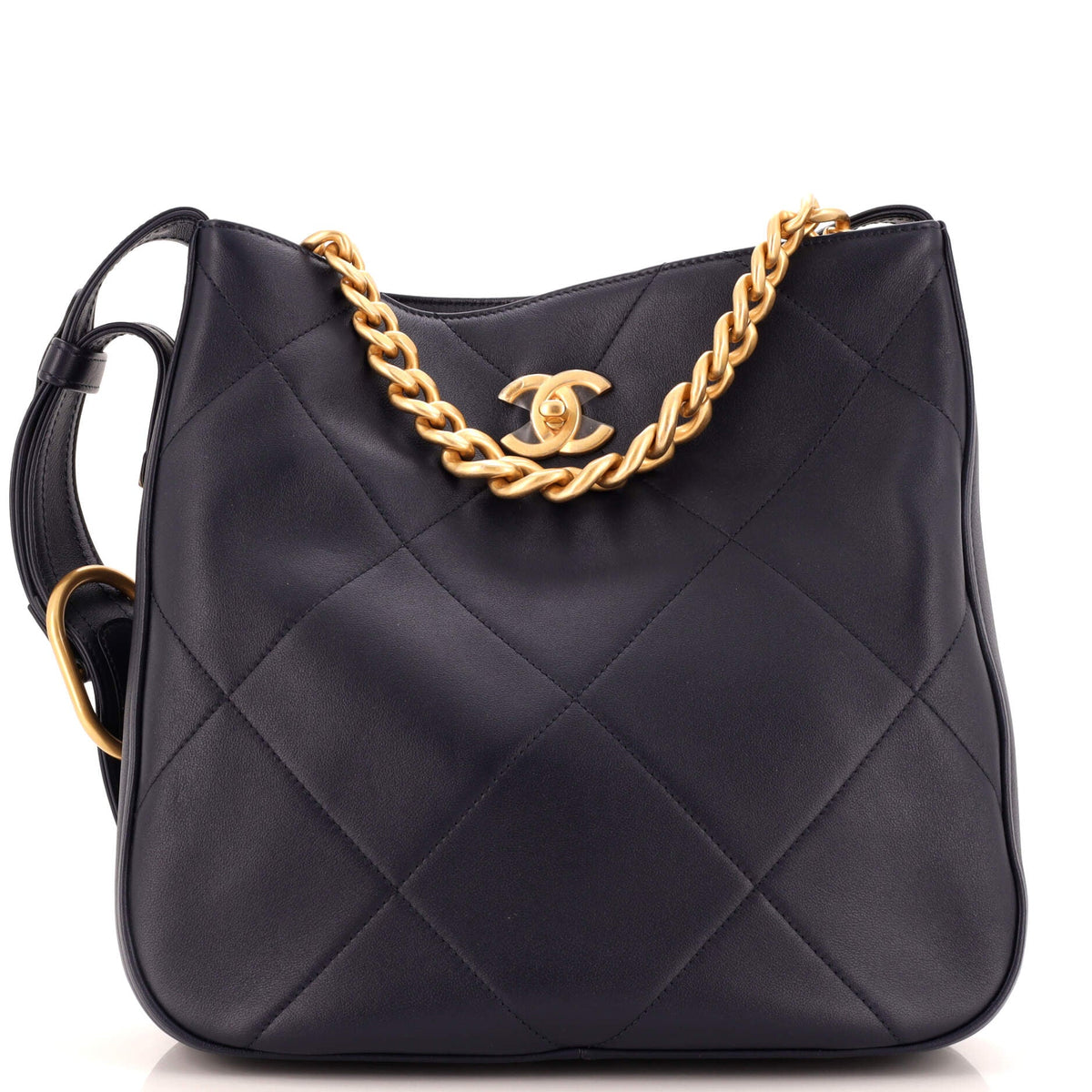 Chanel CHANEL Easy Mood Hobo Quilted Calfskin