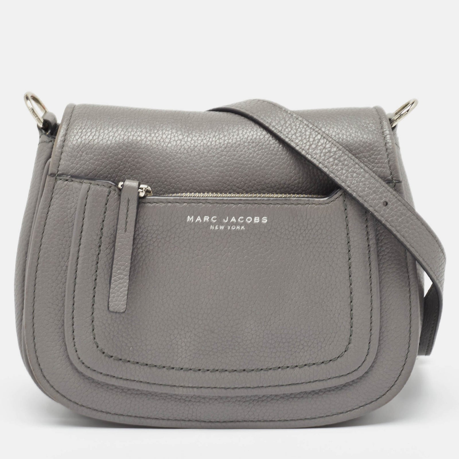 Marc Jacobs Grey Leather Empire City Crossbody Bag