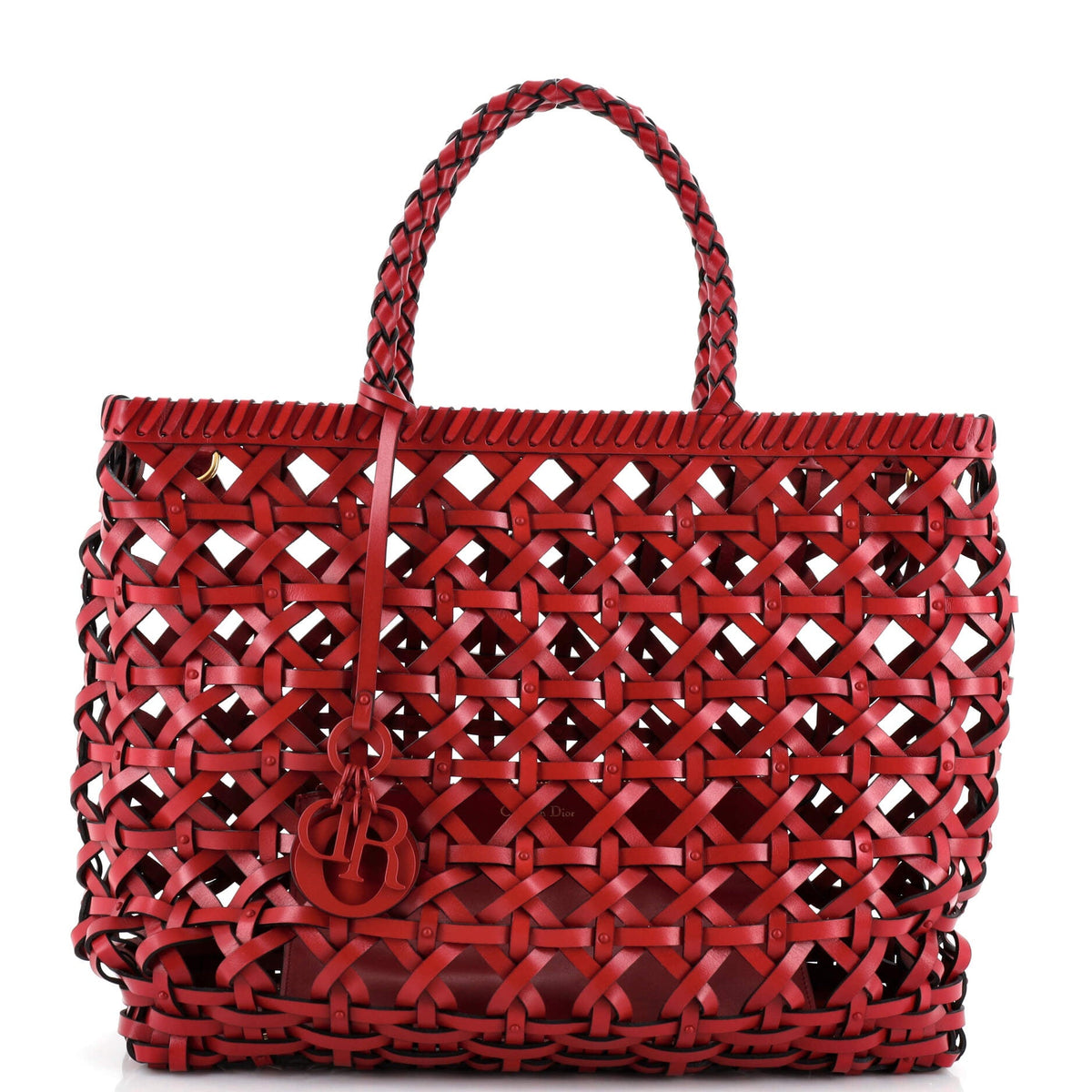 Christian Dior DiorCabas Tote Cannage Woven Leather