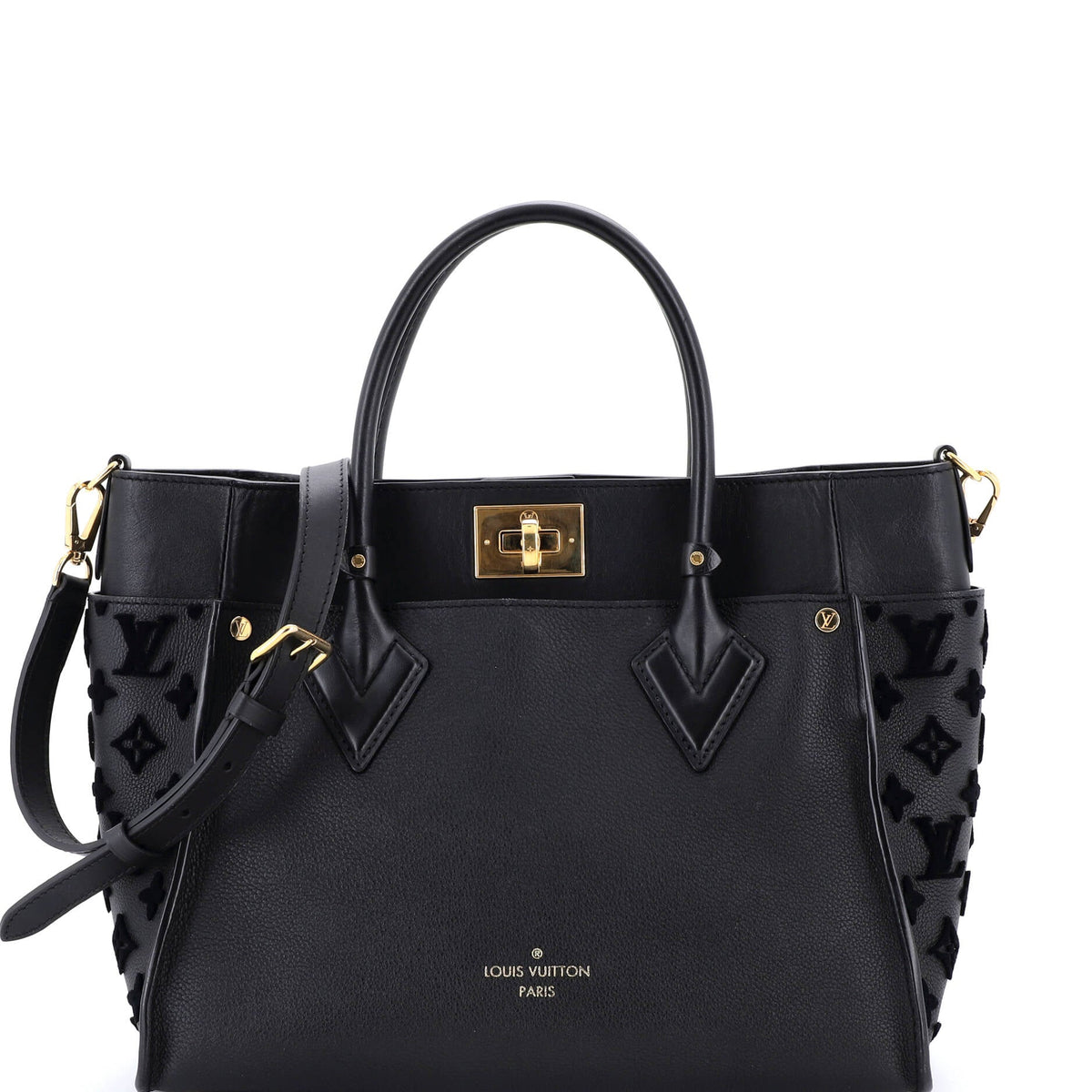 Louis Vuitton On My Side Tote Monogram Tuffetage Leather MM