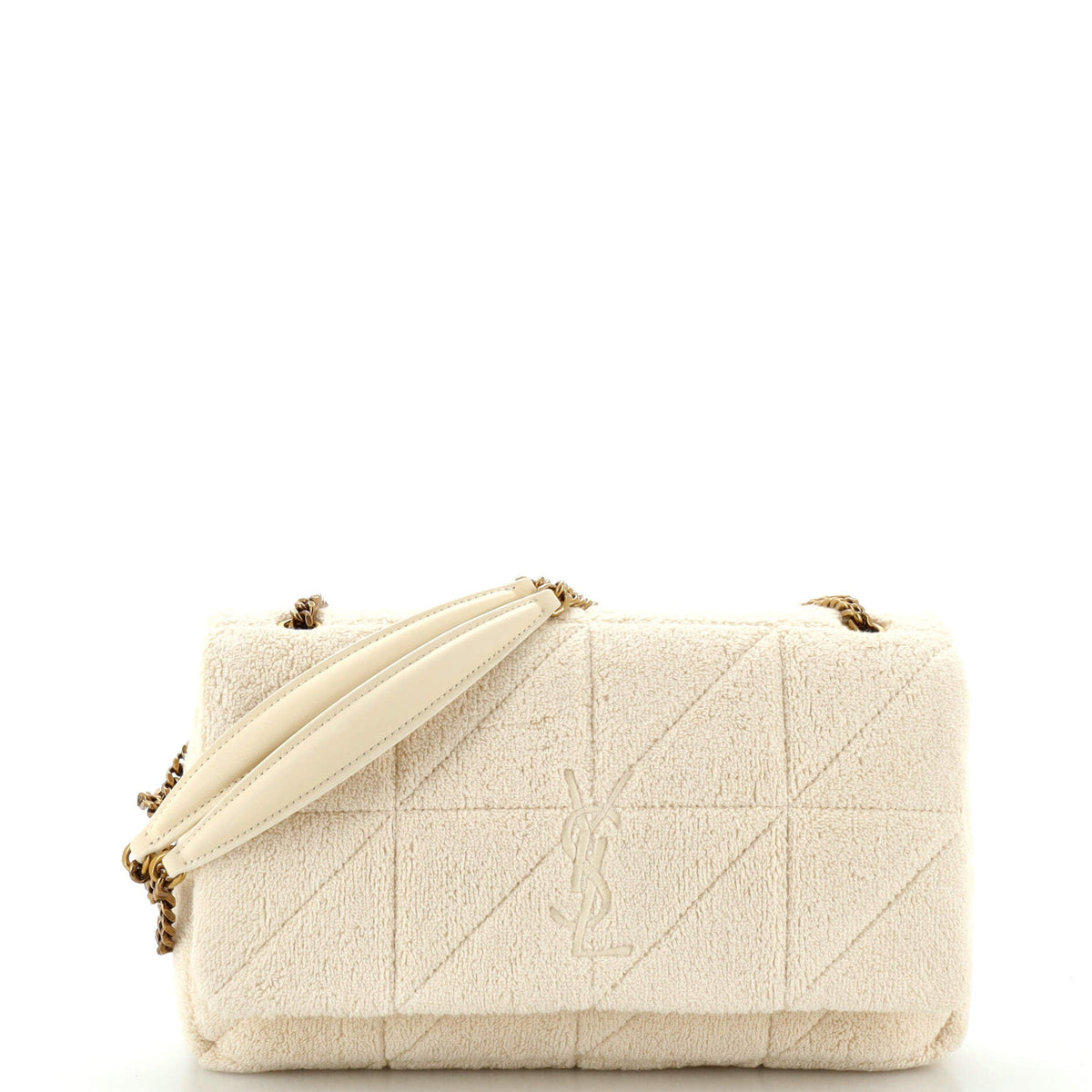Saint Laurent Jamie Baguette Shoulder Bag Quilted Boucle Tweed Medium