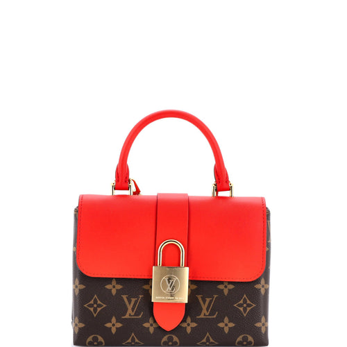 Locky Handbag Monogram Canvas with Leather BB