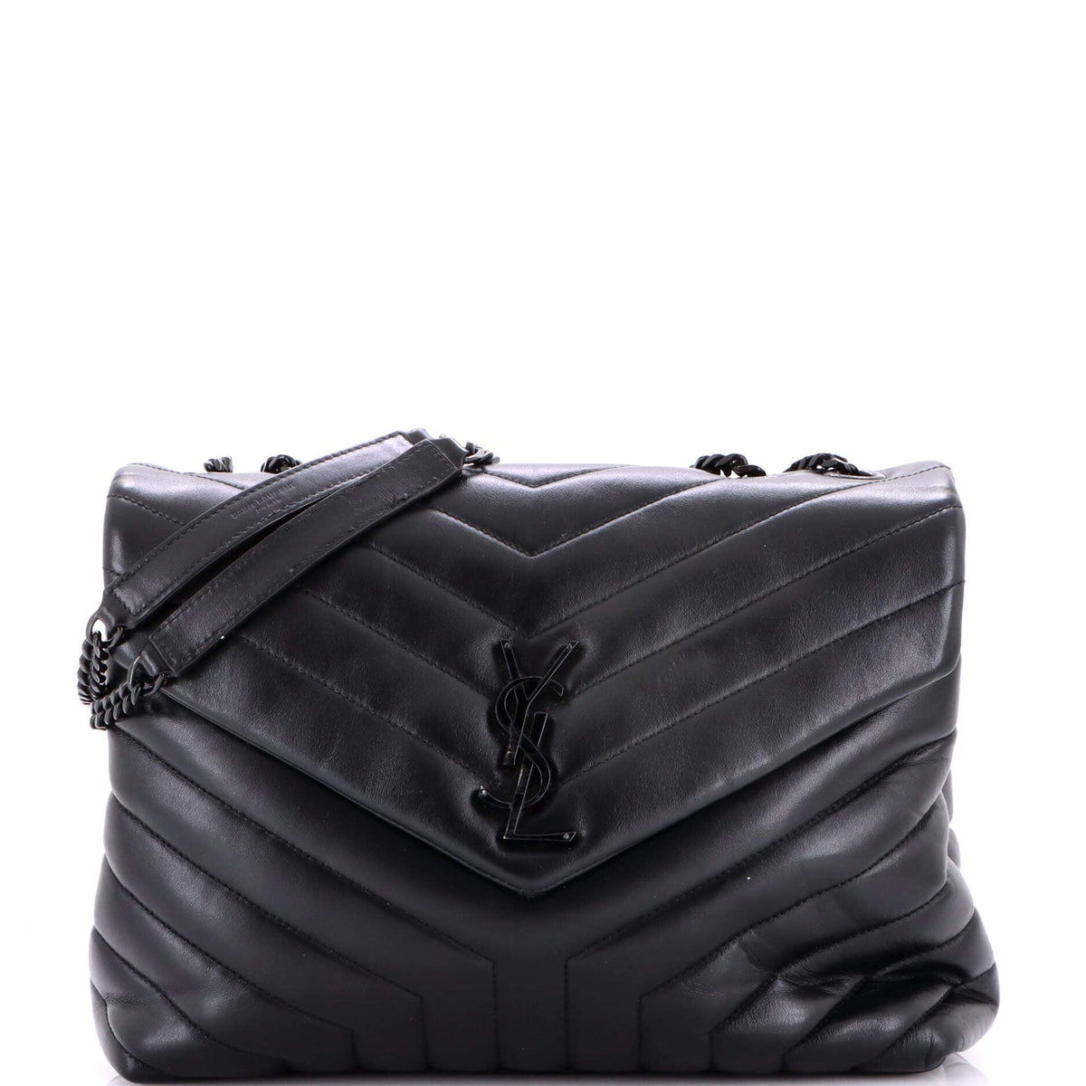 Saint Laurent Loulou Shoulder Bag Matelasse Chevron Leather Medium