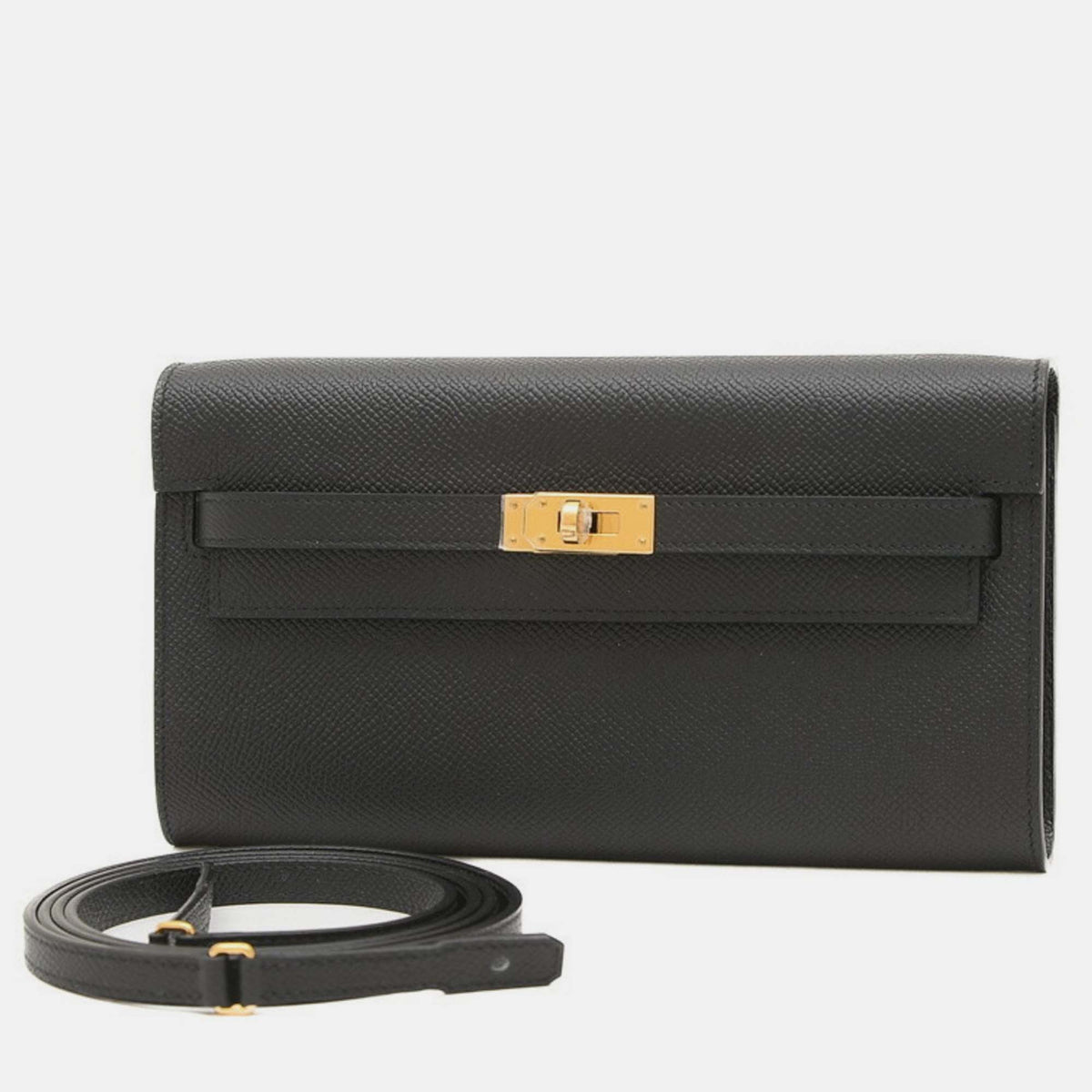 Hermès Black Epsom Kelly To Go Shoulder Bag