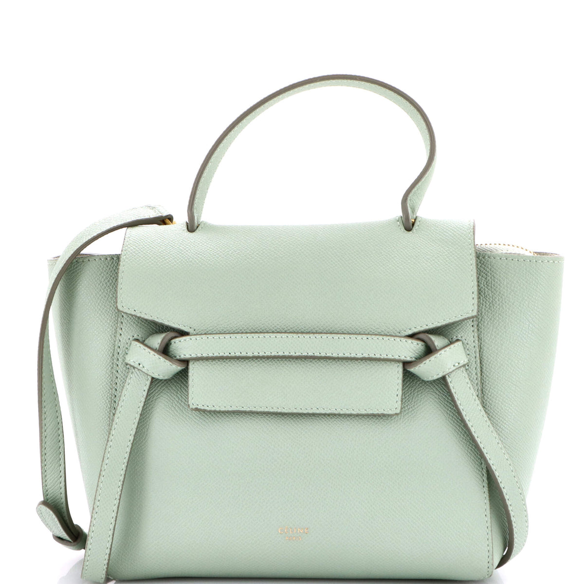 Celine CELINE Belt Bag Textured Leather Nano