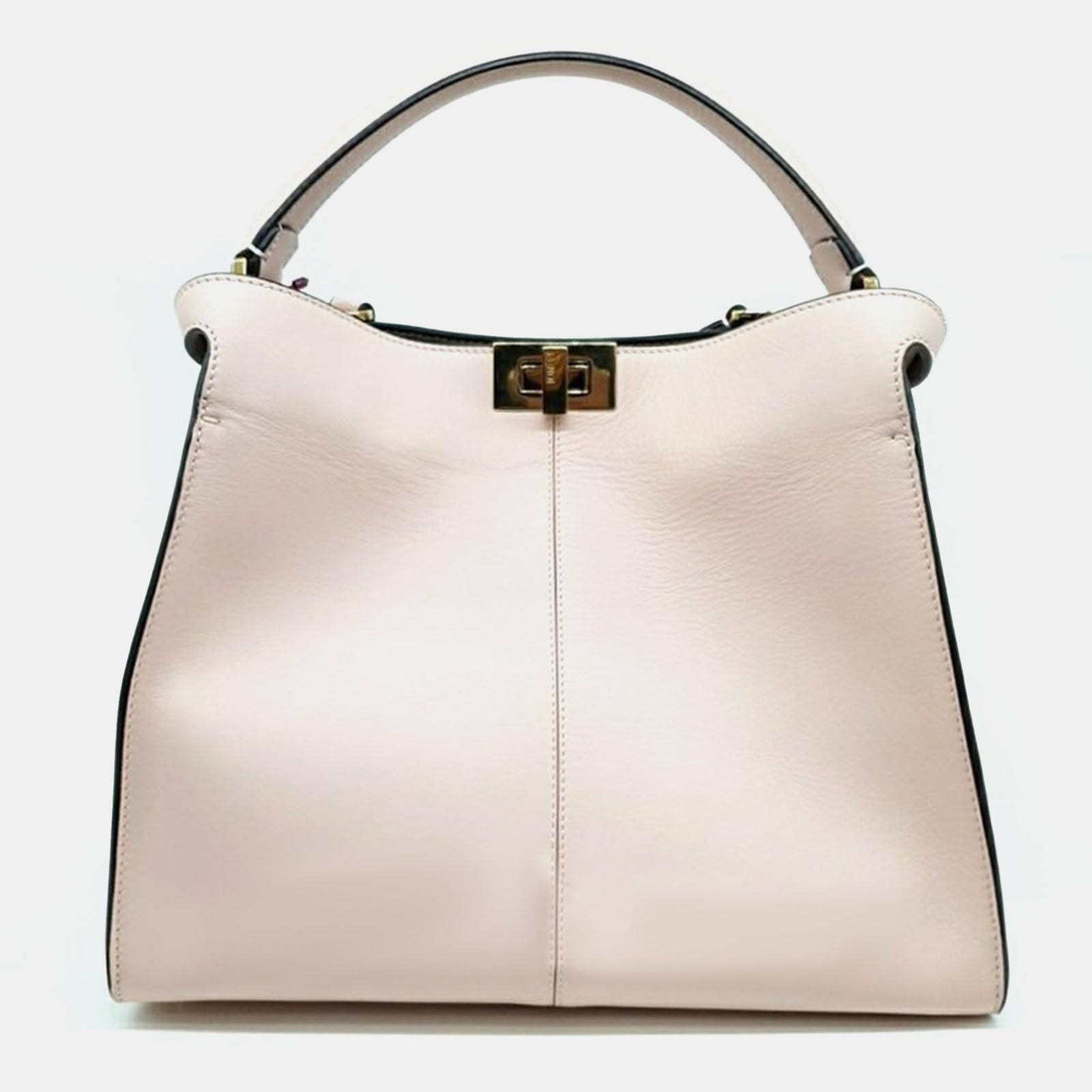 Fendi Pink Leather Peekaboo X Lite Tote Bag