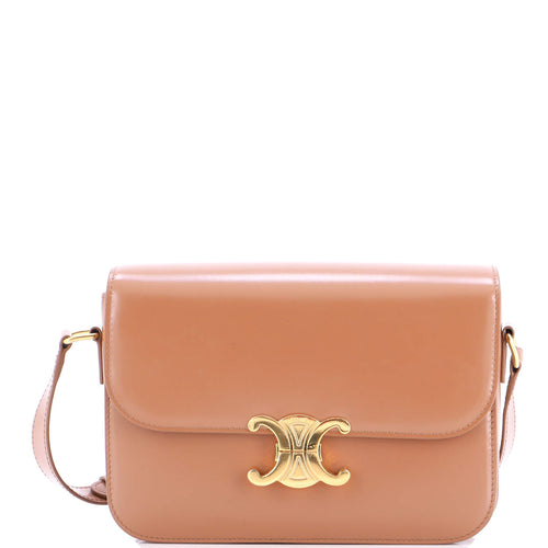 CELINE Triomphe Shoulder Bag Smooth Calfskin Medium