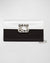 Flower Buckle Envelope Flap Bicolor Clutch Bag