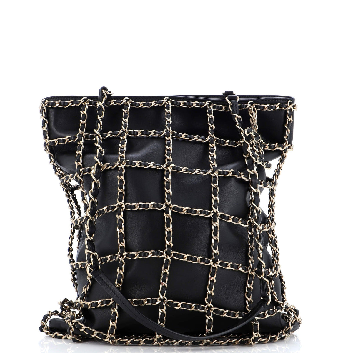 Chanel CHANEL Chain Frame CC Charm Shopping Tote Lambskin