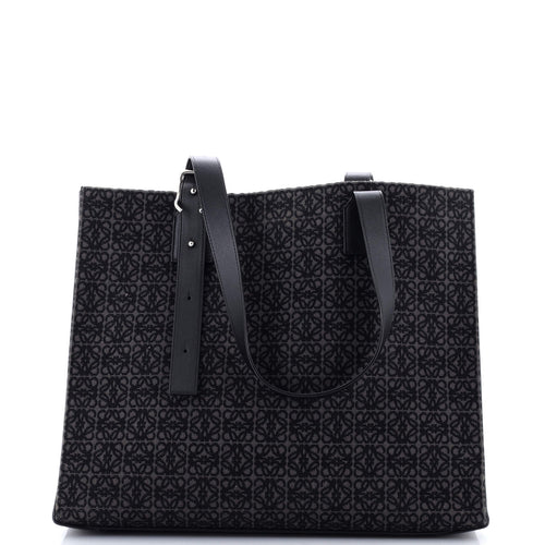 LOEWE Buckle Handle Tote Anagram Jacquard Horizontal
