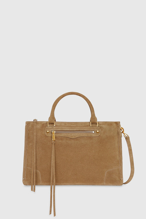 Regan Satchel Bag In Camel