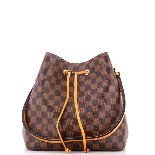 NeoNoe Handbag Damier with Leather MM