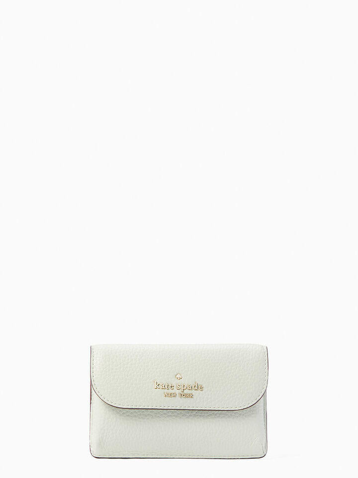 Kate Spade Au Dumpling Pebbled Leather Small Flap Card Holder