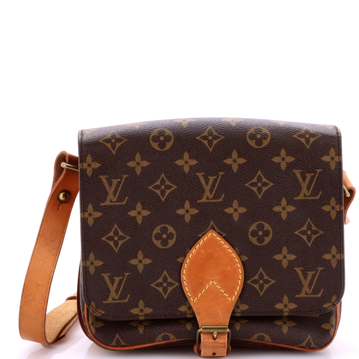 Louis Vuitton Cartouchiere Handbag Monogram Canvas MM