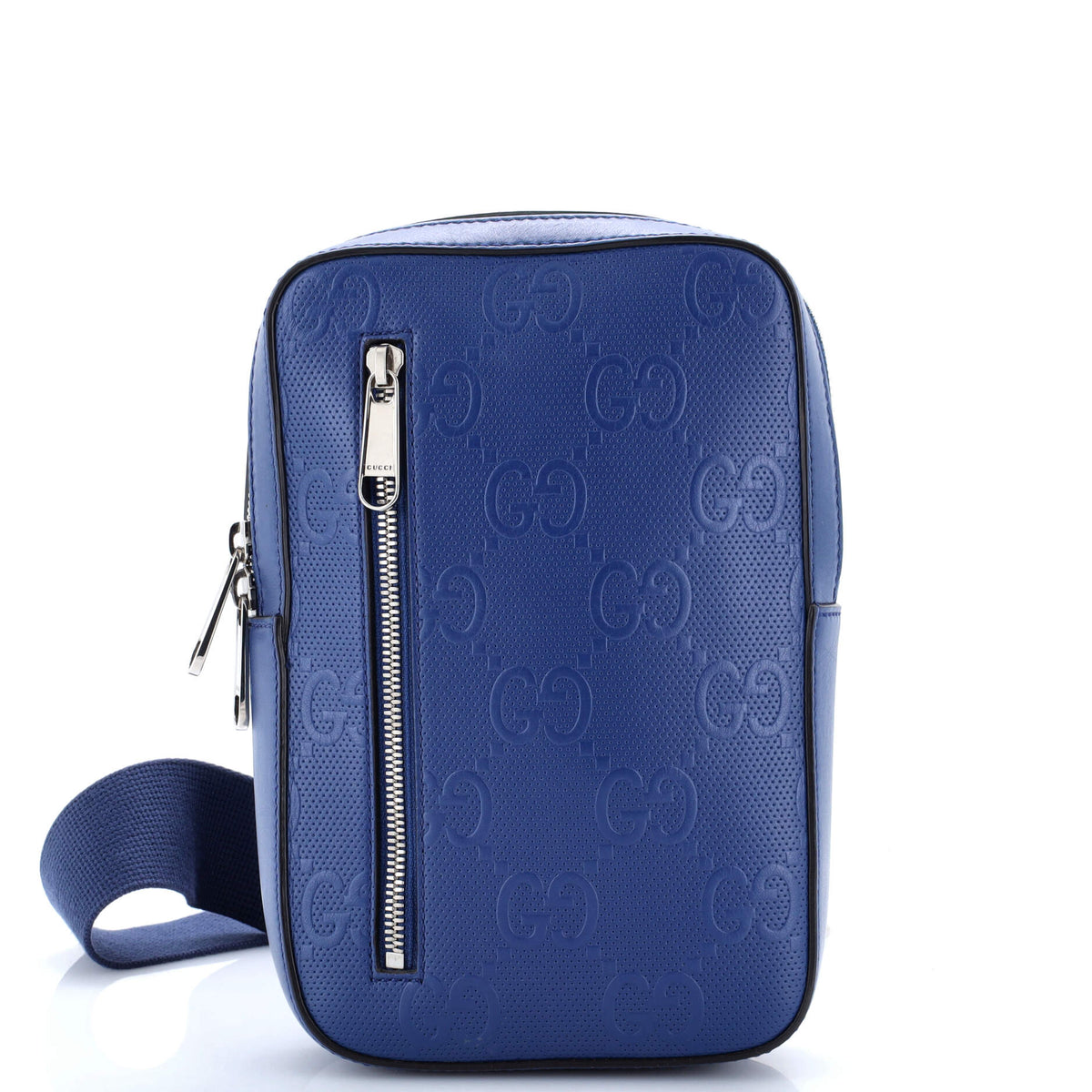 Gucci GUCCI Sling Backpack GG Embossed Perforated Leather