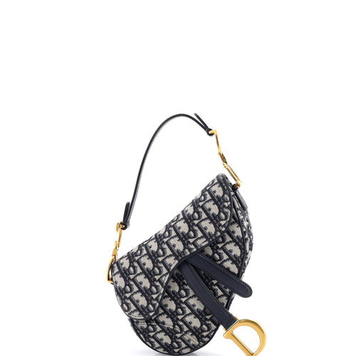 Saddle Handbag Oblique Canvas Mini