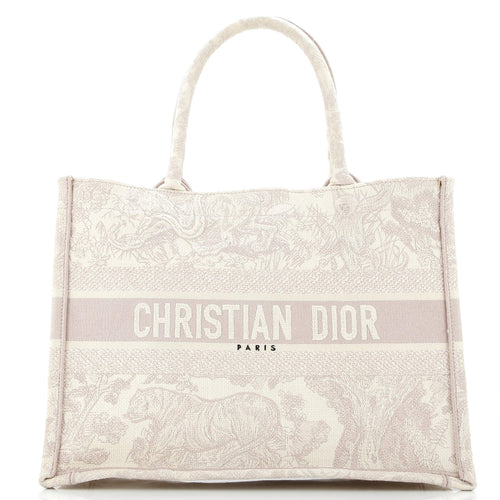 Book Tote Embroidered Canvas Medium