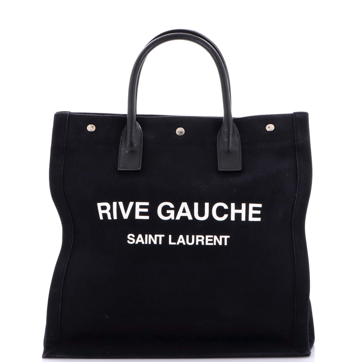 Saint Laurent Rive Gauche Shopper Tote Canvas Tall