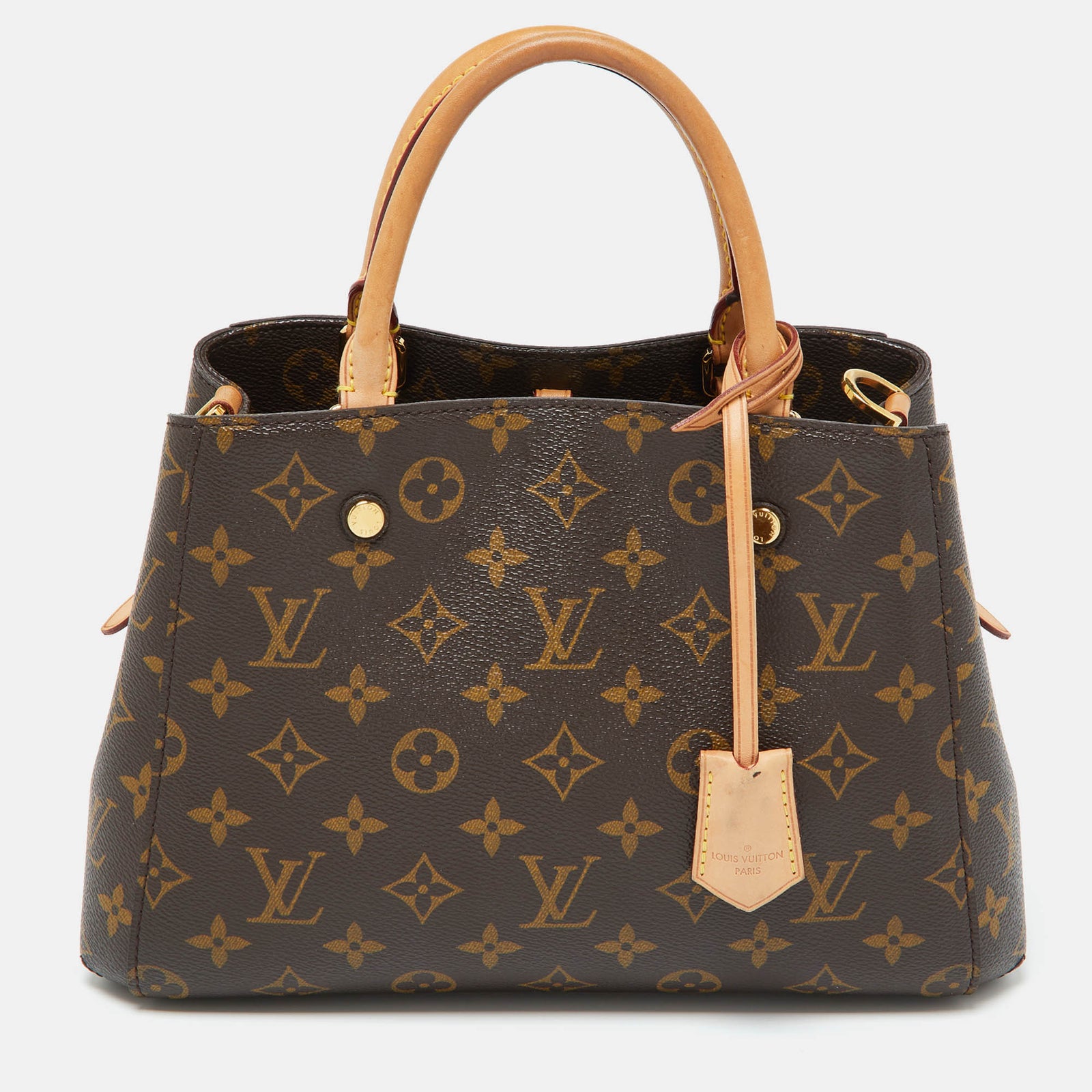 Louis Vuitton Montaigne BB-Tasche aus Canvas mit Monogramm