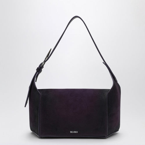 Dark Violet 7/7 Suede Shoulder Bag