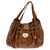 Brown Patent Leather Riki Tote