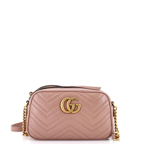 GUCCI GG Marmont Shoulder Bag Matelasse Leather Small