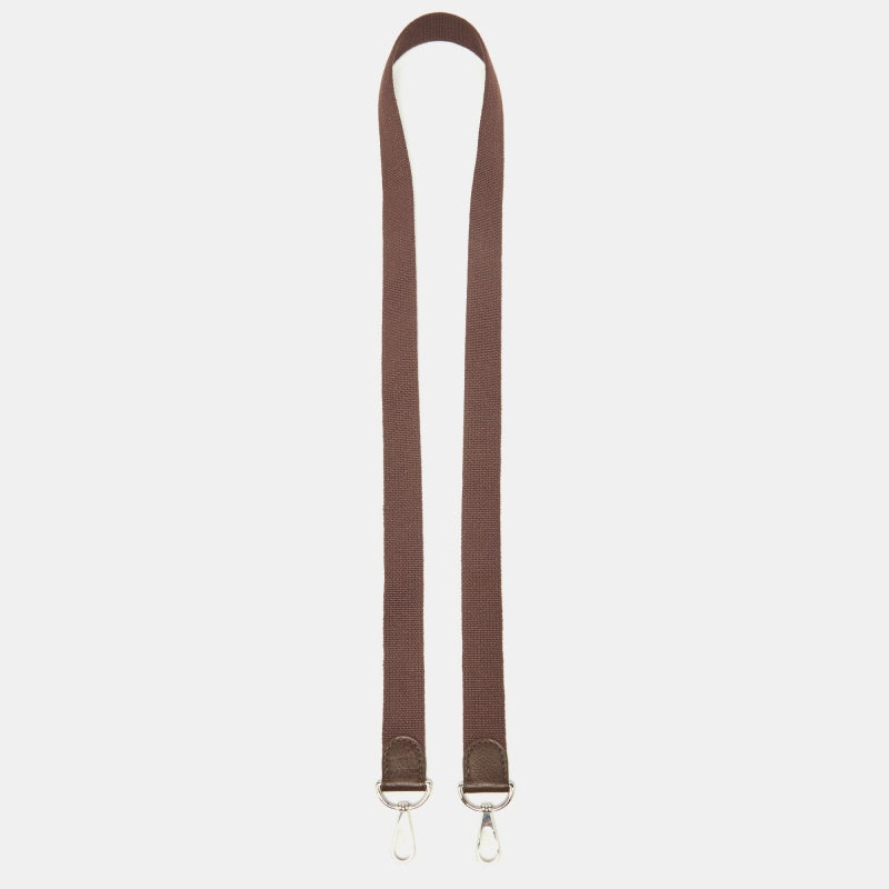 Hermès Plum Canvas Shoulder Bag Strap