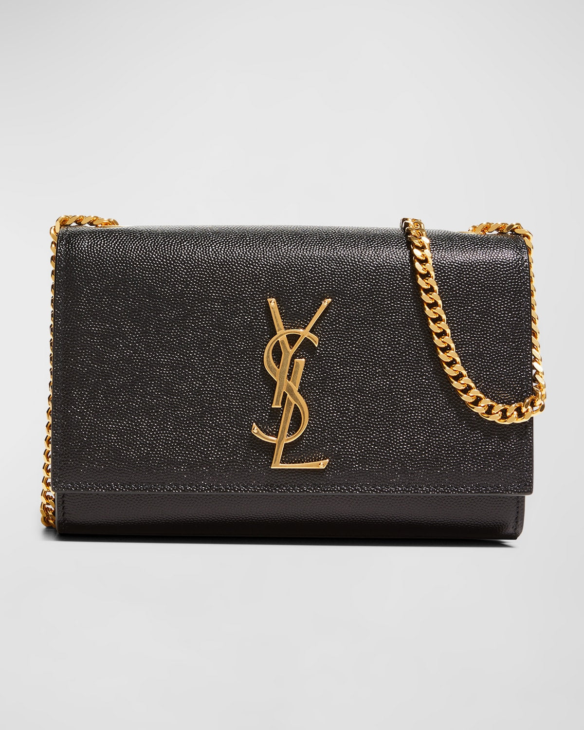 Saint Laurent Kate Small YSL Crossbody Bag in Grained Leather