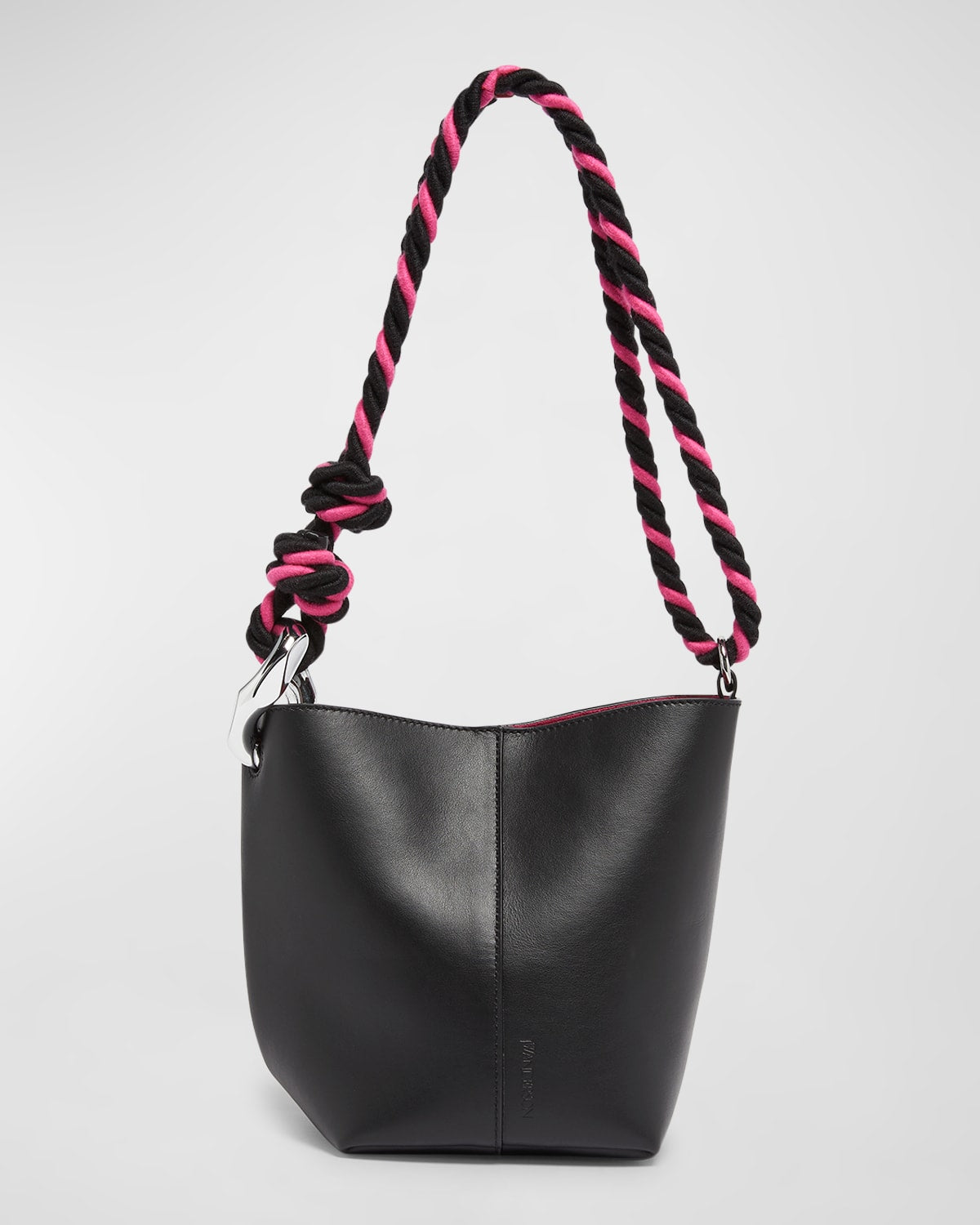 Jw Anderson Corner Small Smooth Leather Bucket Bag