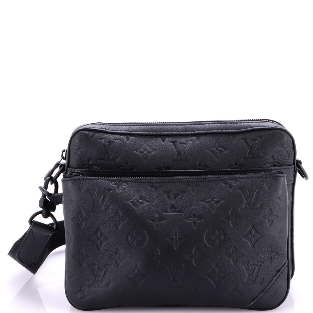 Louis Vuitton Trio Messenger Bag Monogram Shadow Leather