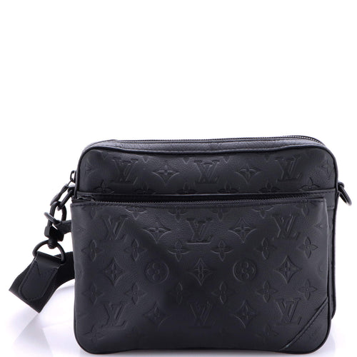 Trio Messenger Bag Monogram Shadow Leather