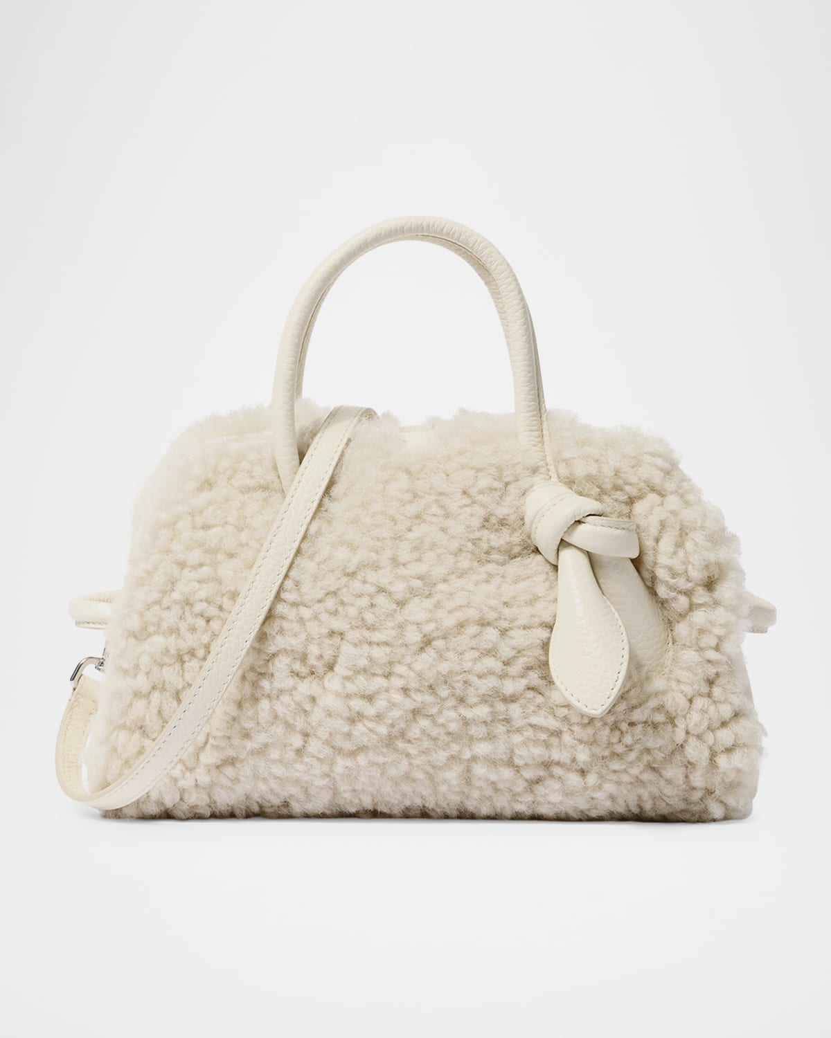 Boss Le Petit Turismo Croc-Embossed Suede Bowling Bag