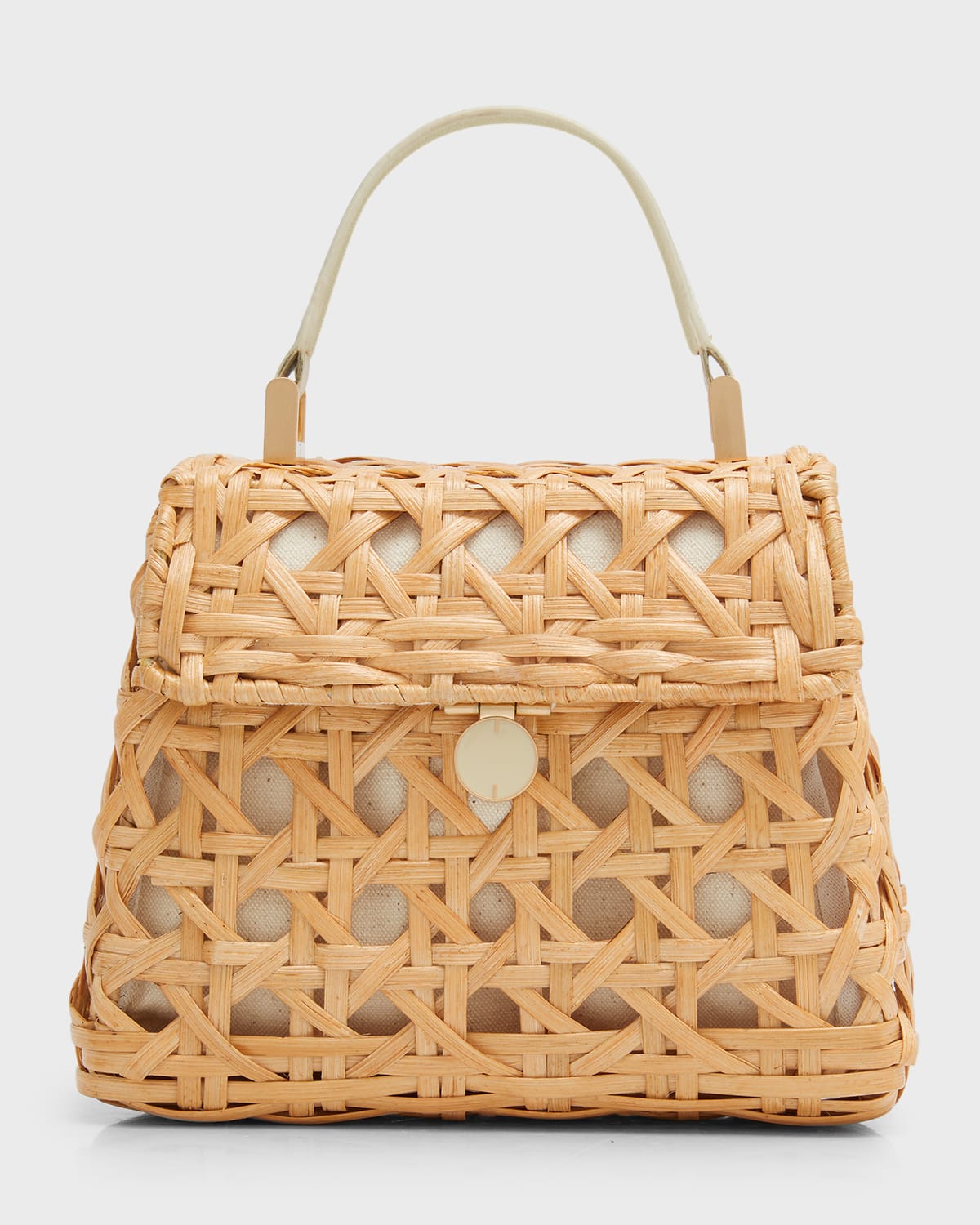 Cult Gaia Sybil Cutout Rattan Crossbody Bag