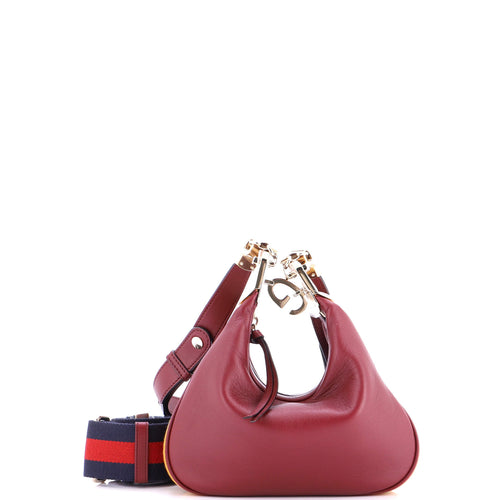 GUCCI Attache Shoulder Bag Leather Small