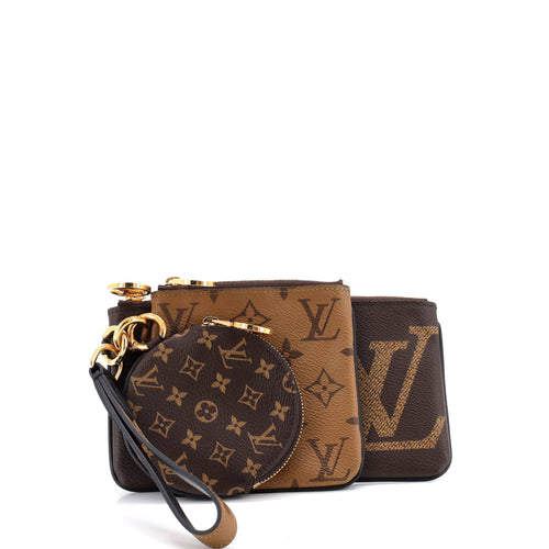 Trio Pouch Set Reverse Monogram Giant