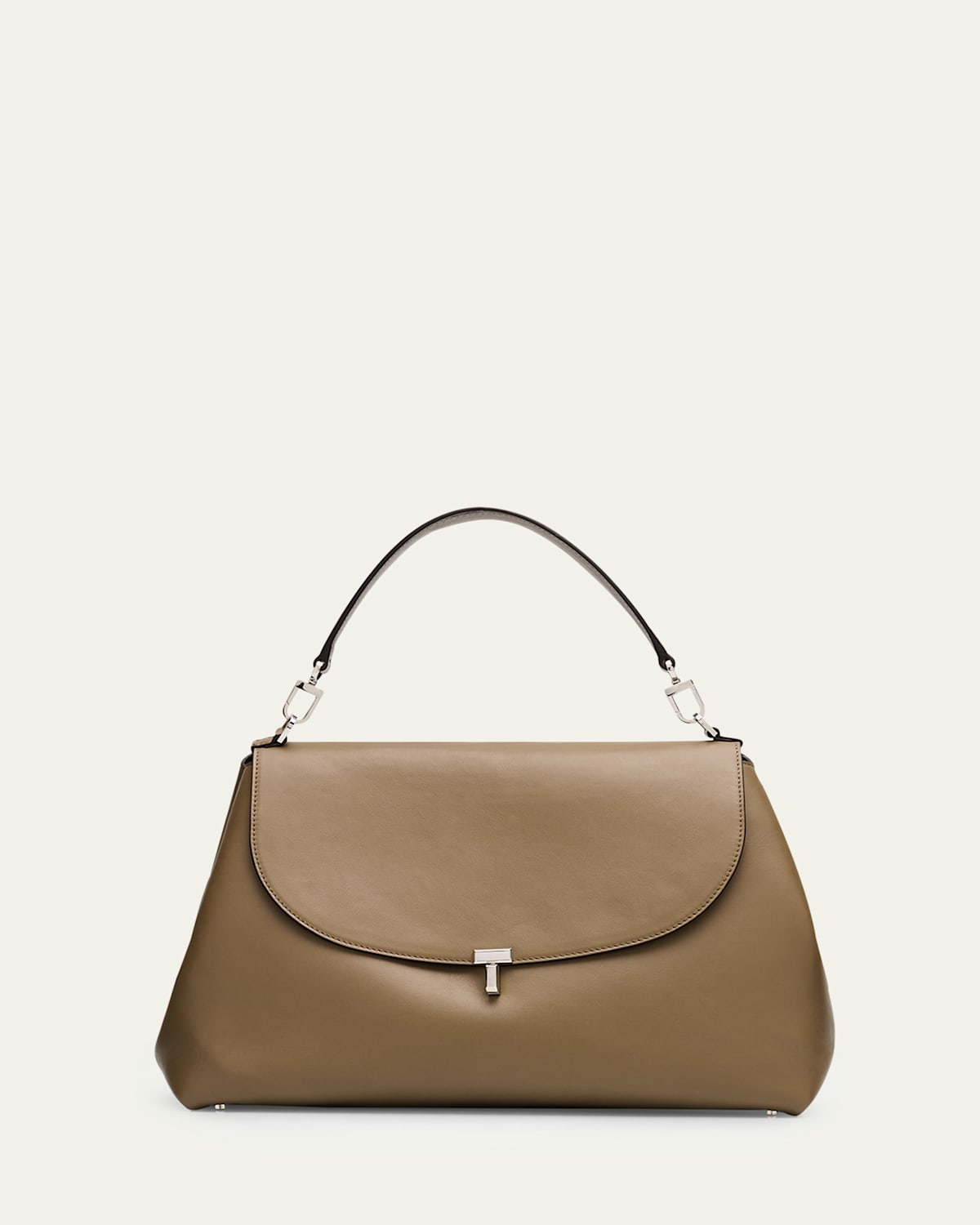 Toteme T-Lock Leather Satchel Bag