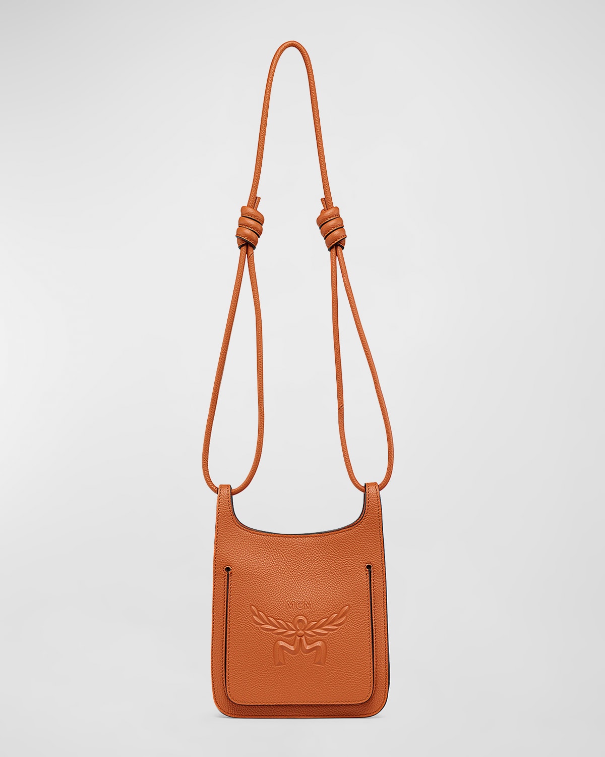 MCM Lauretos Leather Hobo Bag