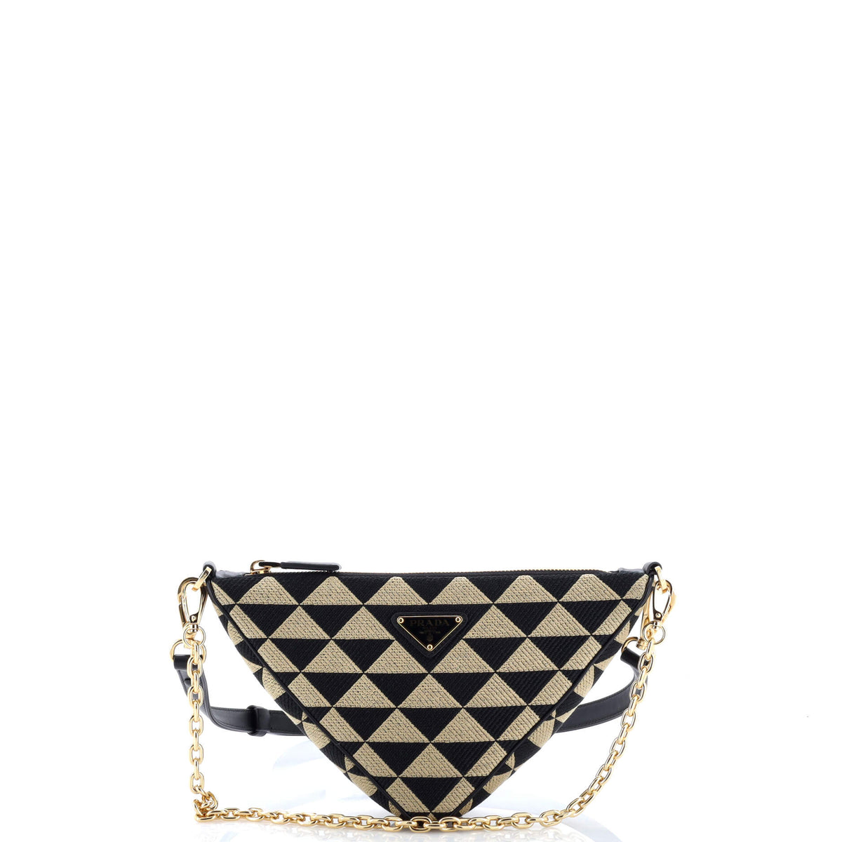 Prada PRADA Symbole Triangle Bag Jacquard Mini